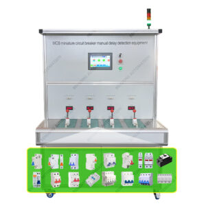 MCB manual thermal trip calibration bench
