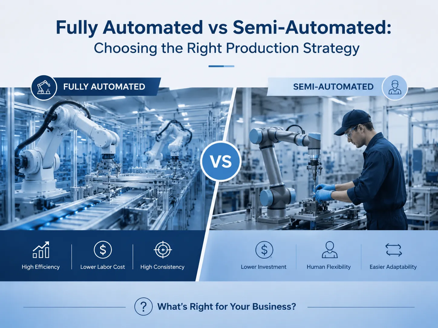 Fully Automated vs Semi-Automated: Choosing the Right Production Strategy