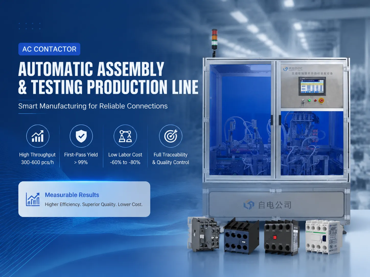 Key Characteristics of a Modern AC Contactor Production Line