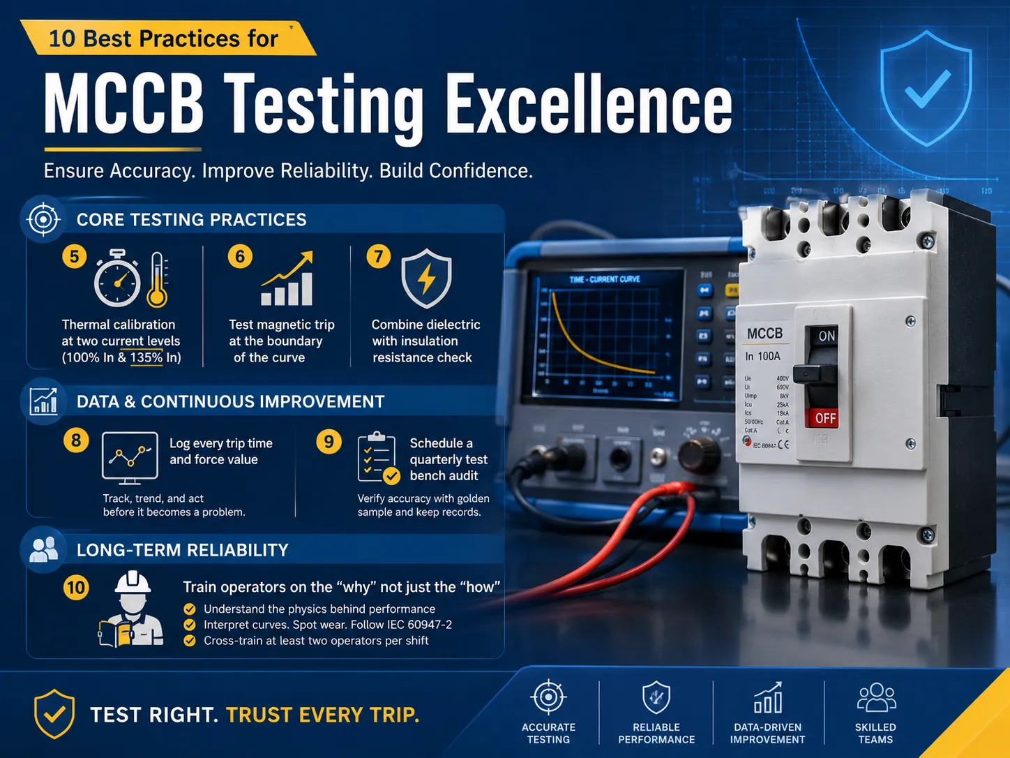MCCB testing practices