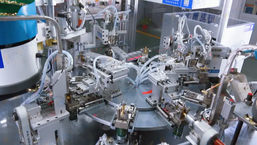 Solenoid valve core automatic assembly machine