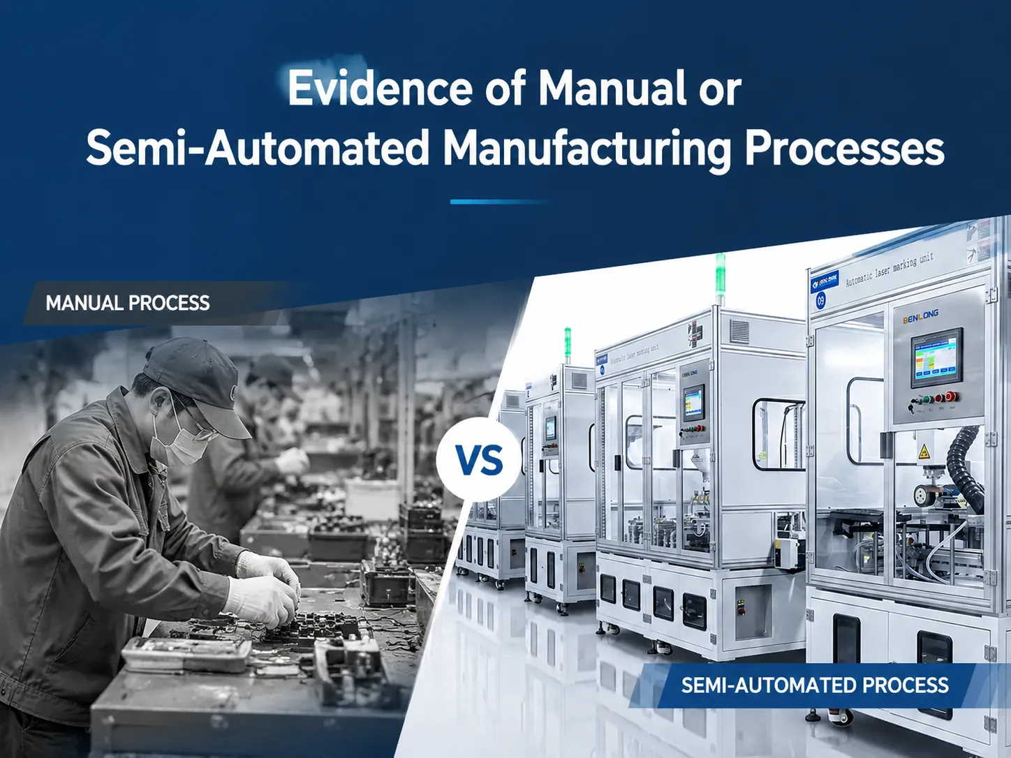 Evidence of Manual or Semi‑Automated Manufacturing Processes