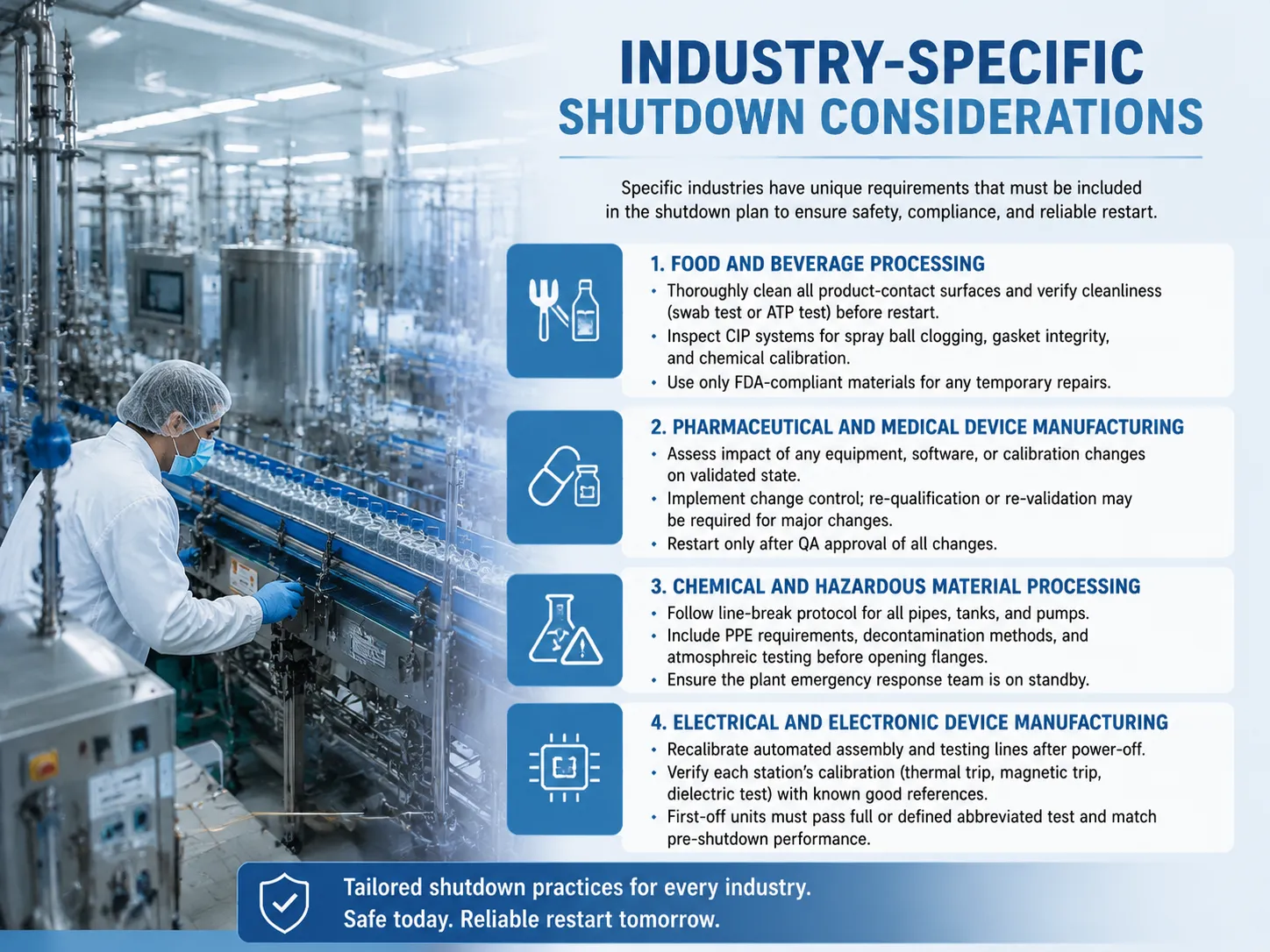 Industry‑Specific Shutdown Considerations