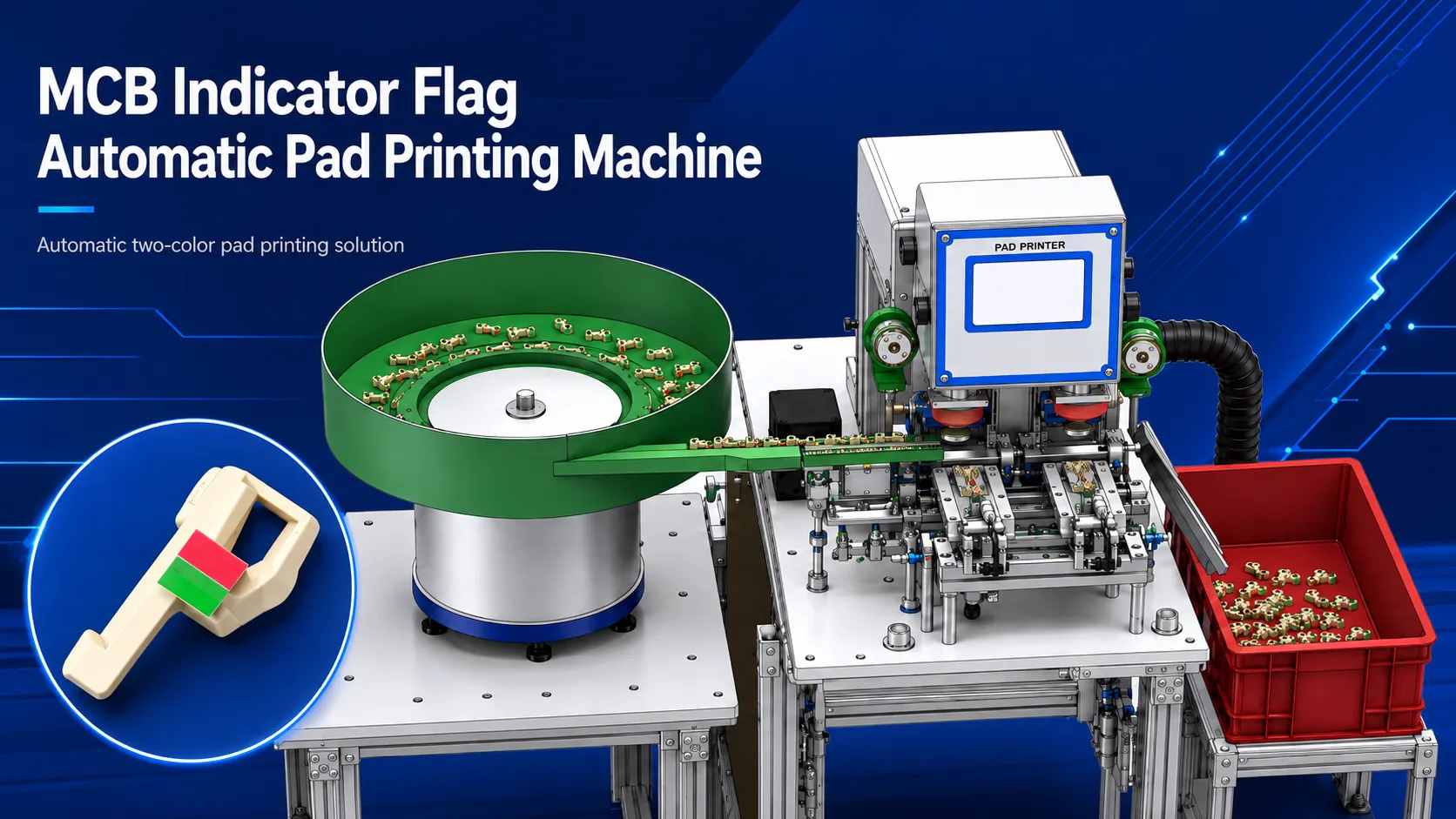 What Is an MCB Indicator Flag Automatic Pad Printing Machine?