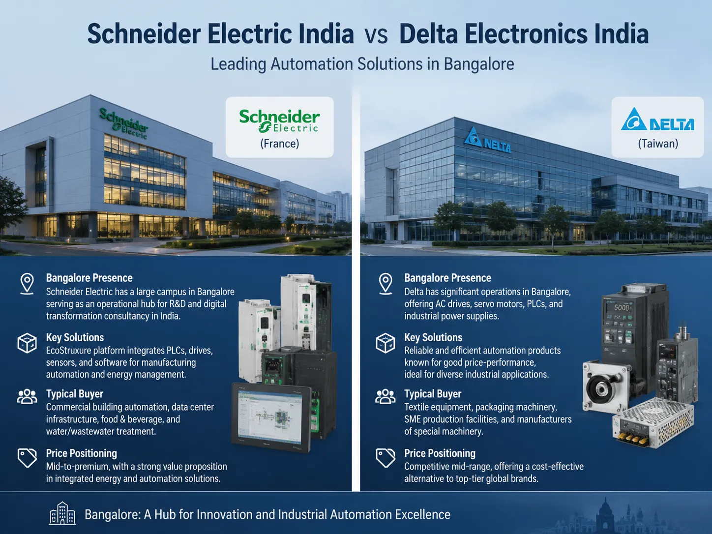 Schneider Electric India and Delta Electronics India