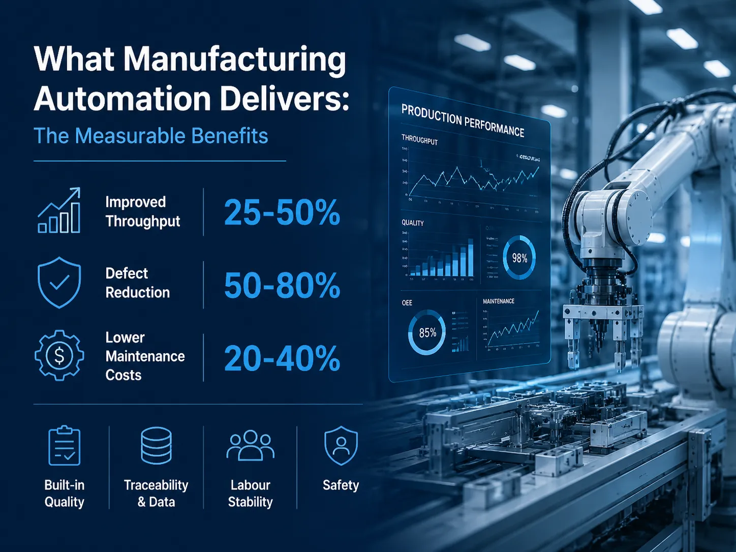 What Manufacturing Automation Delivers The Measurable Benefits