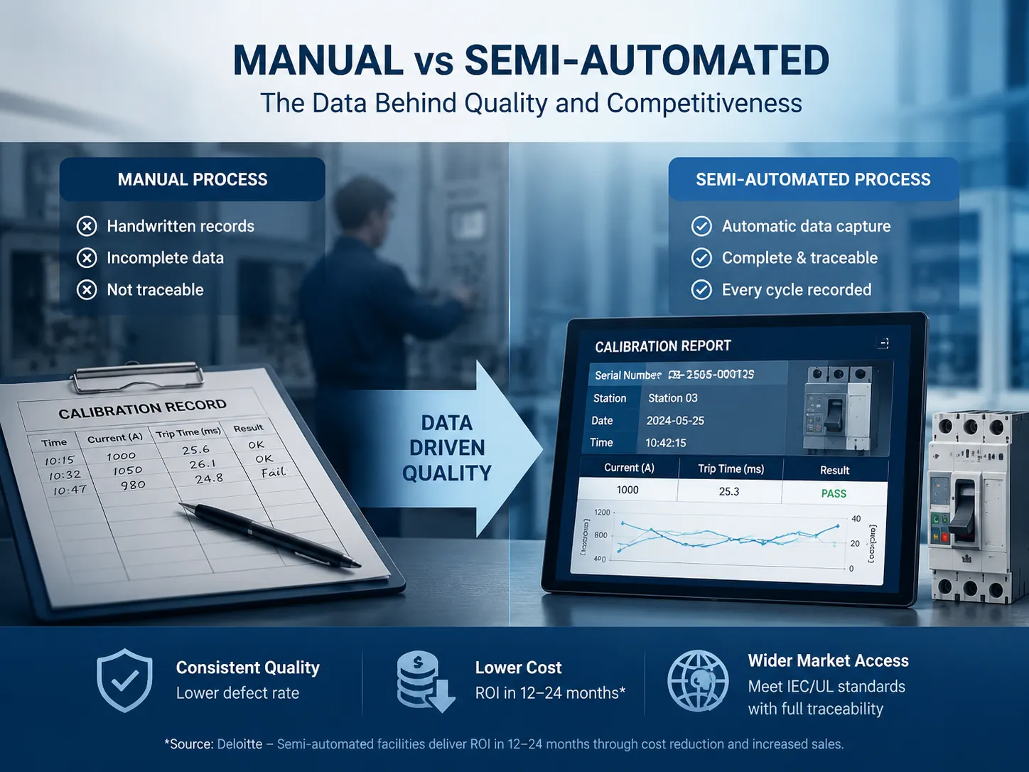 manual vs semi-automated