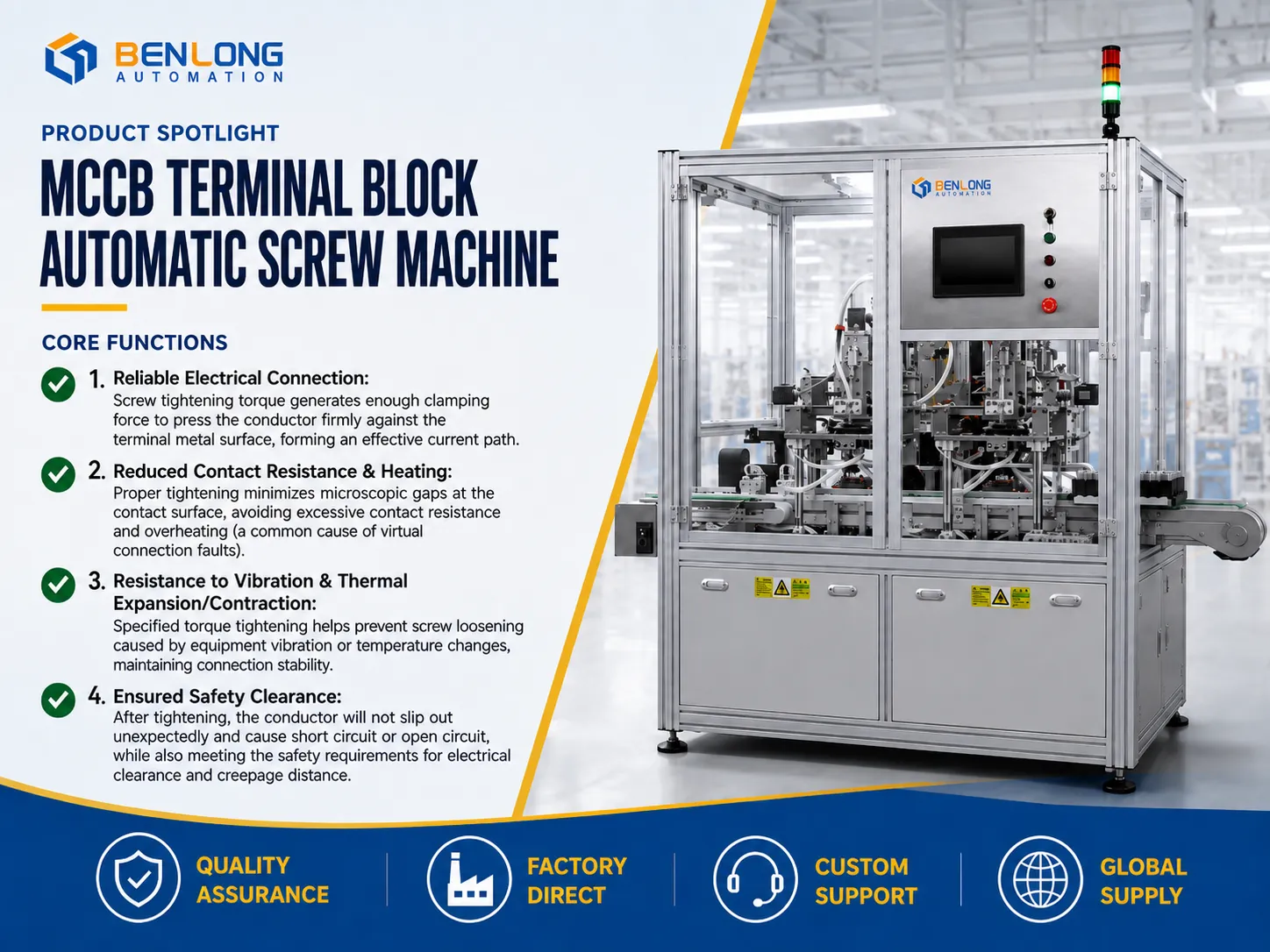 Automatic Screw Machine for MCCB Assembly: Terminal Torque Standards and a Reference Table