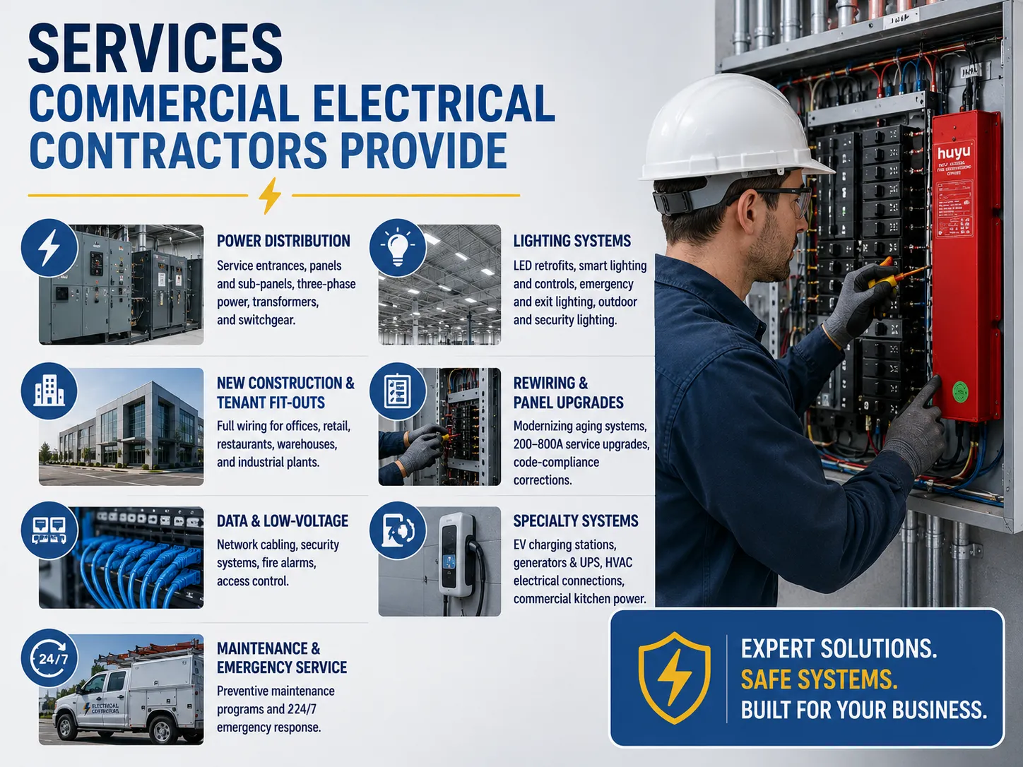 Services Commercial Electrical Contractors Provide