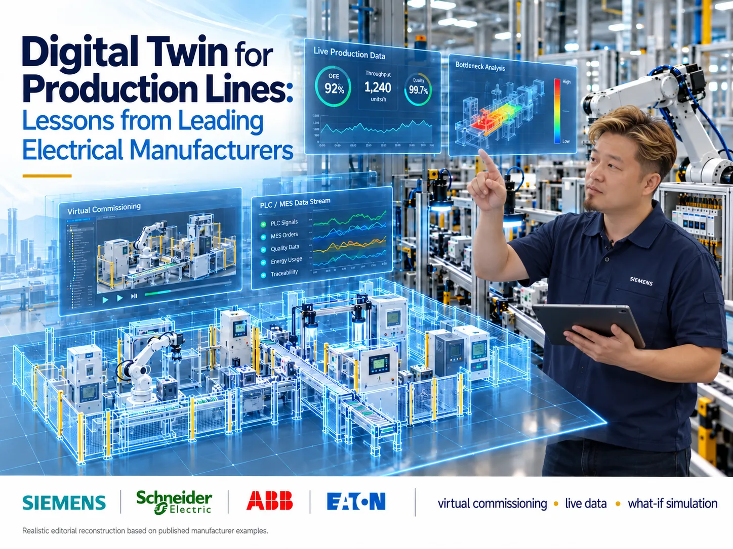 Digital Twin for Production Lines: Lessons from Leading Electrical Manufacturers