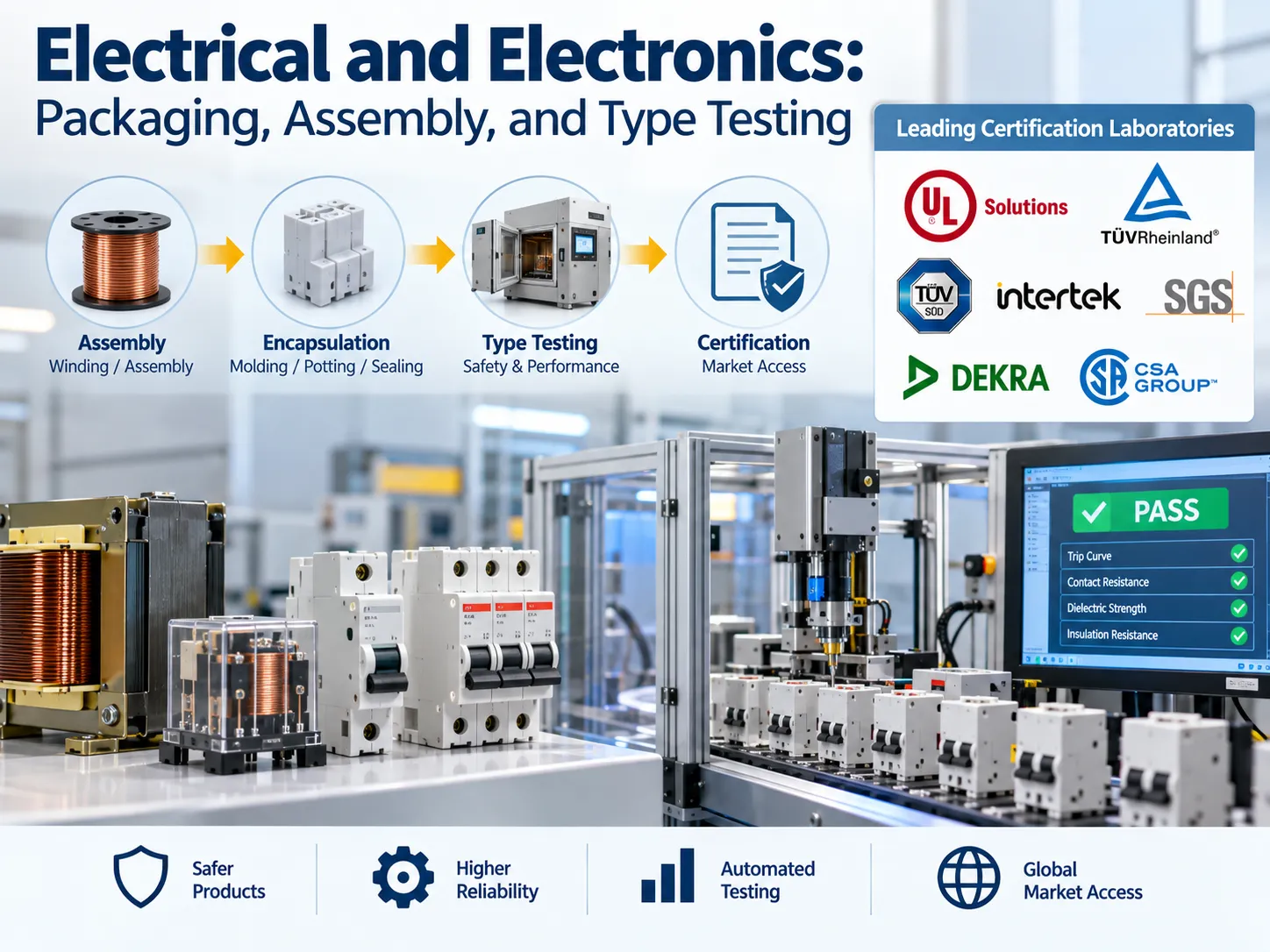 Electrical and electronics: packaging, assembly, and type testing