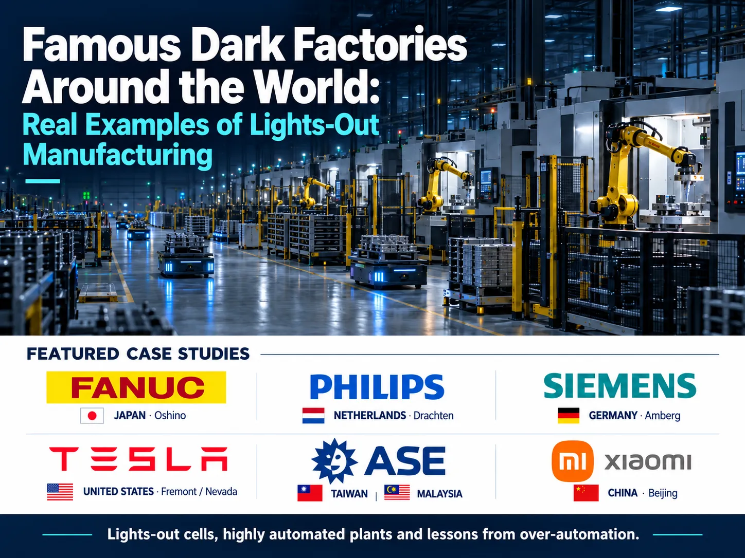 Famous Dark Factories Around the World: Real Examples of Lights-Out Manufacturing