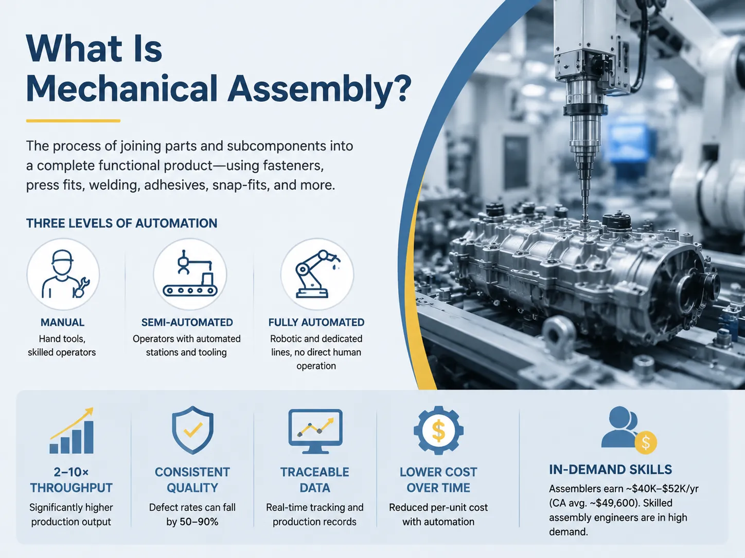 What Is Mechanical Assembly? Types, Equipment, and Industry Guide